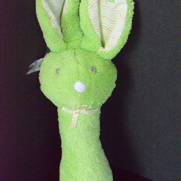 Stephan Baby Plush Bunny Hand Stick Rattle Toy - Picture 7 of 8